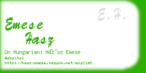 emese hasz business card